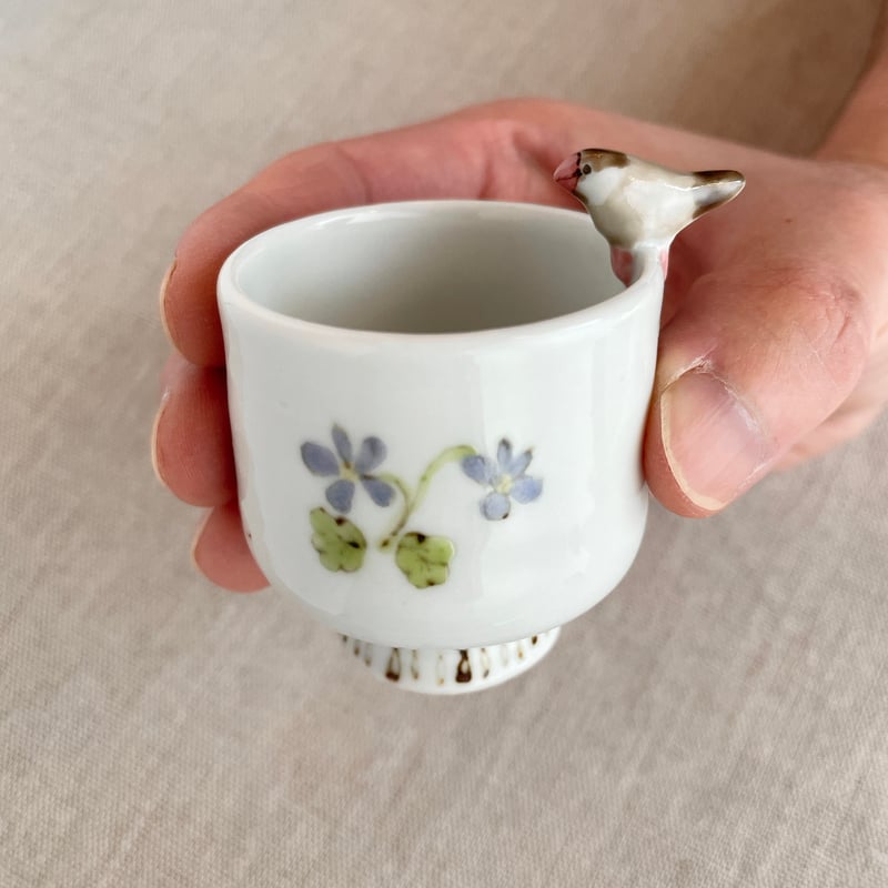 文鳥(シナモン)おちょこ | nao uchimura 内村七生