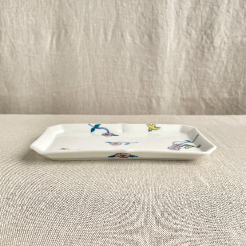 野の花と鳥長方皿 | nao uchimura 内村七生