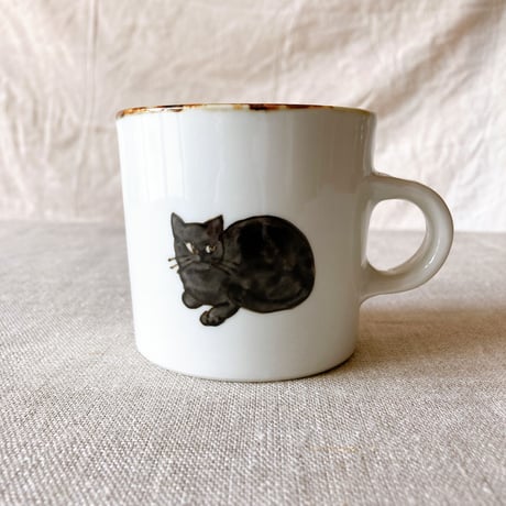 黒猫マグカップ