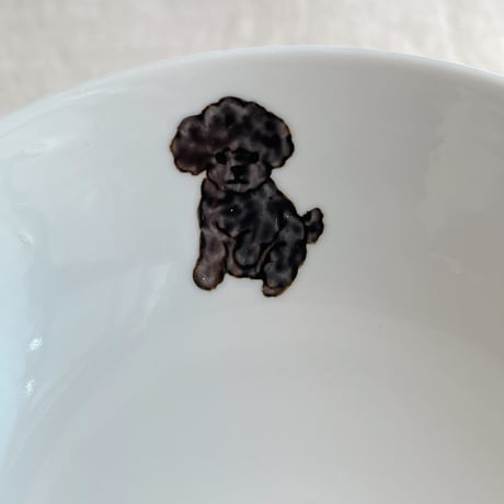 トイプードル（黒）碗