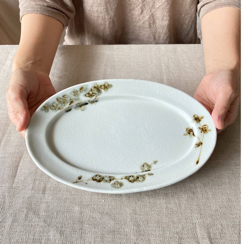 ライラック楕円皿 | nao uchimura 内村七生