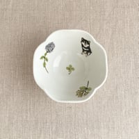 黒柴四葉小鉢