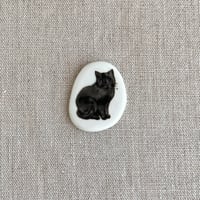 箸置き　黒猫