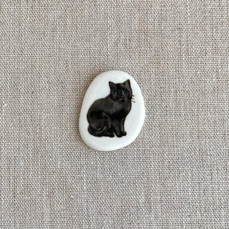 箸置き　黒猫