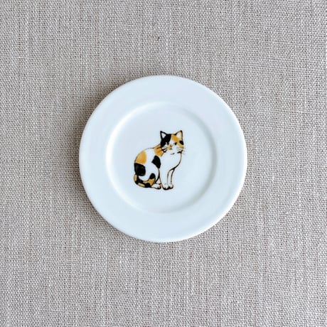 ミケ猫豆皿