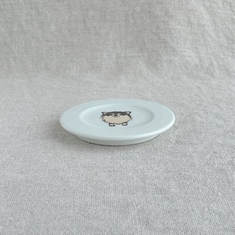 チワワ（黒）豆皿