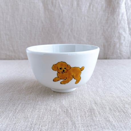 トイプードル（アプリコット）飯碗(M)