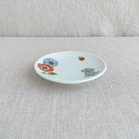 トイプードル（グレー）小皿