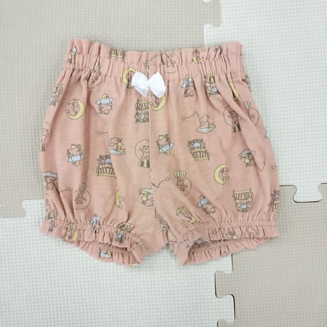 【にゃにぃにゅ 】かぼちゃパンツとボンネット ♡ 青 ピ にゃにぃにゅ 様専用】かぼちゃパンツとボンネット ♡ 黄 赤 青 ピ