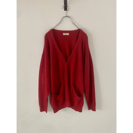 "MADE IN USA" Acryl cardigan red