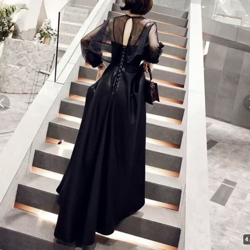 ☆9号(M)☆つるつる光沢サテンロングドレス(OPN2905 ☆9号(M)☆つるつる光沢サテンロングドレス(OPN2905