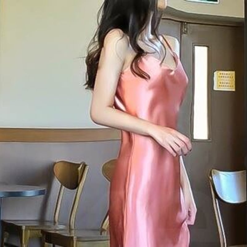 ☆7号(S)☆とろみサテン光沢のあるキャミワンピース(OPN2787 ☆7号(S)☆とろみサテン光沢のあるキャミワンピース(OPN2787