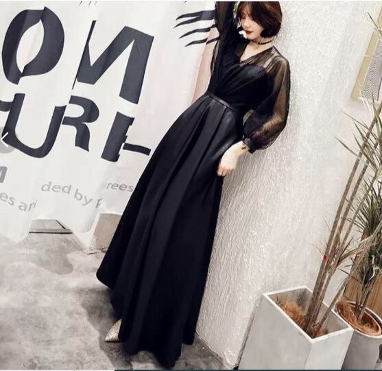 ☆9号(M)☆つるつる光沢サテンロングドレス(OPN2905) | miamissione's