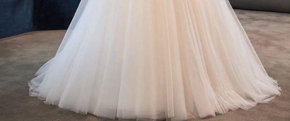 ☆S(7号)☆ネットチュールのオフショルダードレス(OPN2699  