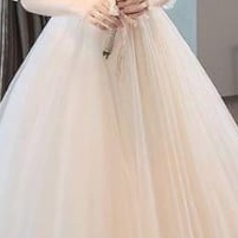 ☆S(7号)☆ネットチュールのオフショルダードレス(OPN2699  