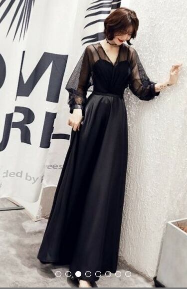 ♡艶♡光沢ロングドレス♡♫ ☆9号(M)☆つるつる光沢サテンロングドレス(OPN2905) | miamissione's