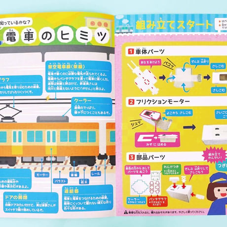 走る！フリクション電車_ピコトン工作キット（個包装50個）