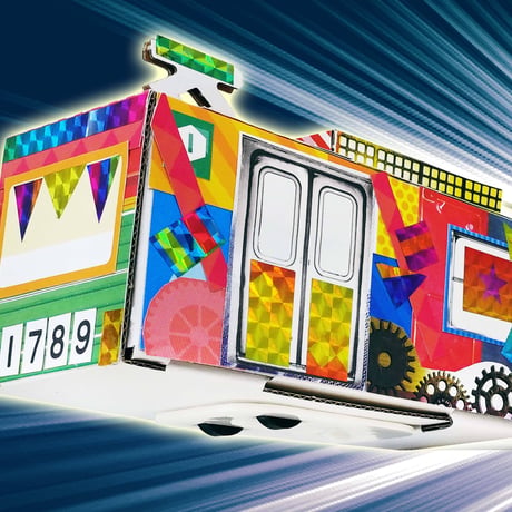 走る！フリクション電車_ピコトン工作キット（個包装50個）
