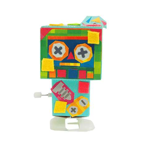 歩く！ゼンマイロボ_ピコトン工作キット（個包装50個）