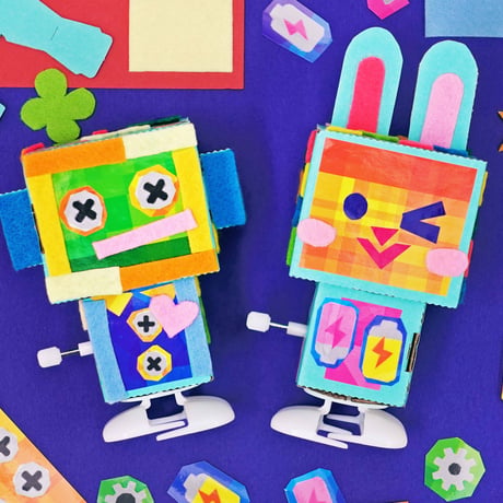 歩く！ゼンマイロボ_ピコトン工作キット（個包装50個）