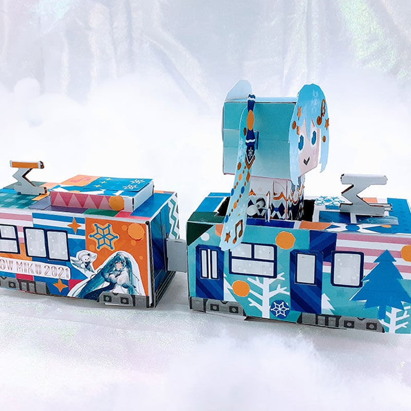 期間限定】走る！雪ミク電車 工作キット ※ゼンマイ雪ミクは別売です