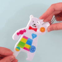 ピカッと！安全キーホルダー_ピコトン工作キット（個包装50個）