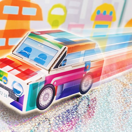 走る！デザインカー_ピコトン工作キット（個包装50個）