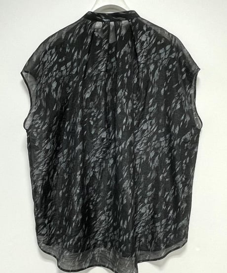 CHIGNON　シニヨン　シアープリントフレンチシャツ　1643-490KK