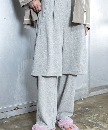 AULA AILA　アウラアイラ　レイヤードハーフパンツ LAYERED HALF PANTS 1261-06030 2026NEWARIIVAL
