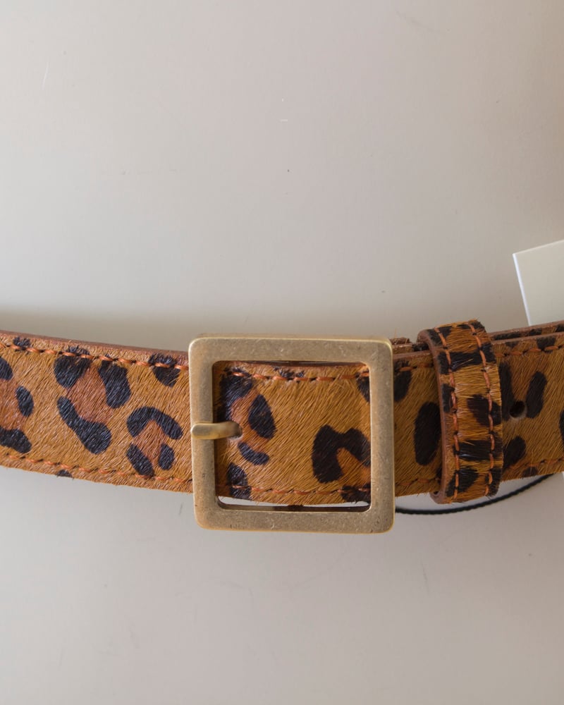 レオパード柄ベルト本革レザー | Deargo