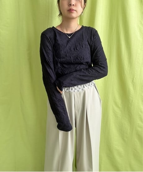 LHELBIE レルビエ　Tシャツ ワッシャーシアートップス 52054S　2026NEWARIIVAL