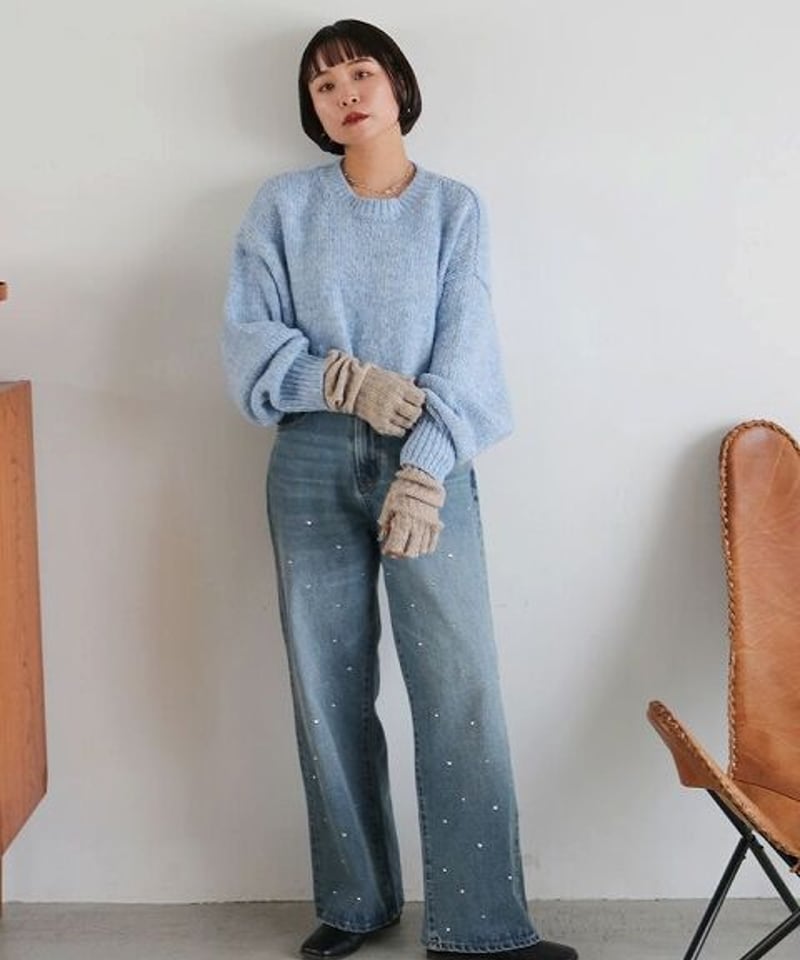 Ungrid アングリッド /カラーモヘア混ルーズニット 112352617401