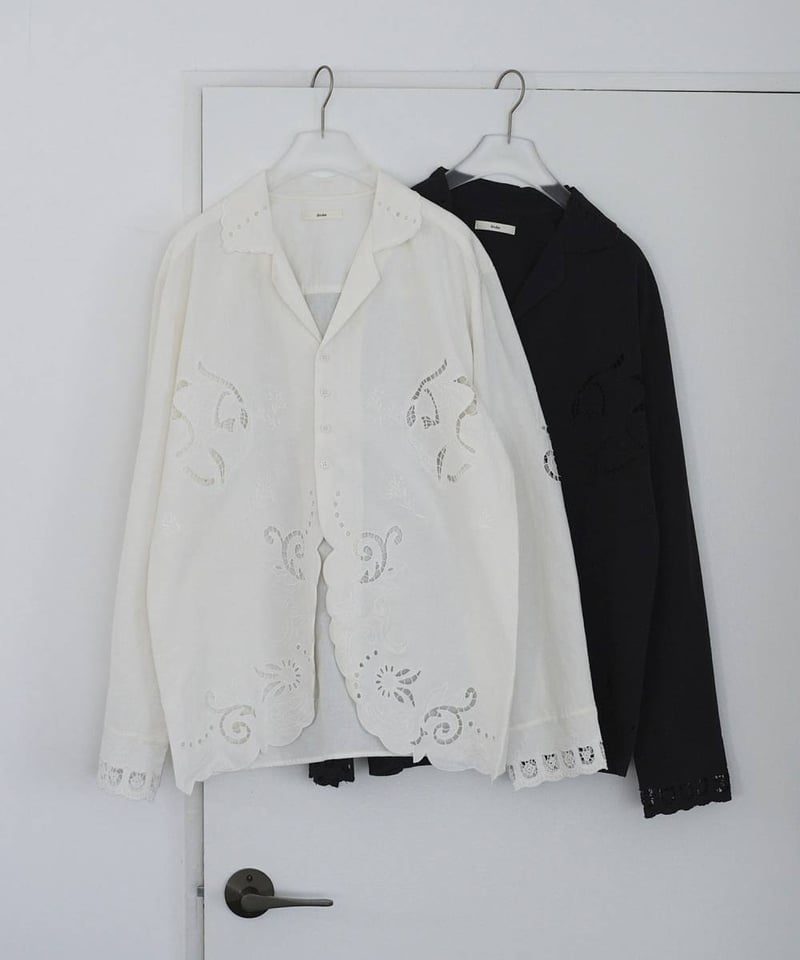 anuke アンヌーク Cutwork Opencollar Shirts 62610418