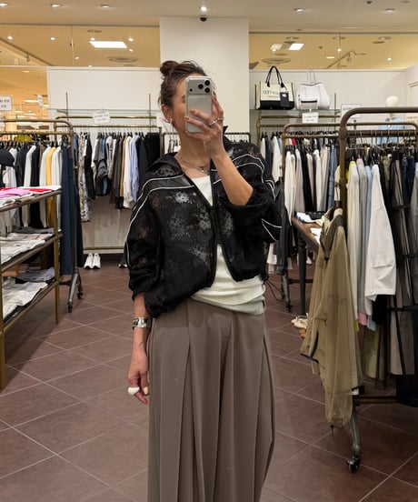 PaulineBleu ポリーヌブロ レースシアーダブルZIPブルゾン47633 2026NEWARIIVAL
