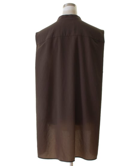 Cafune　カフネ　mat stretch georgette tuck sleeve blouse マットストレッチジョーゼットタックスリーブブラウス　535911