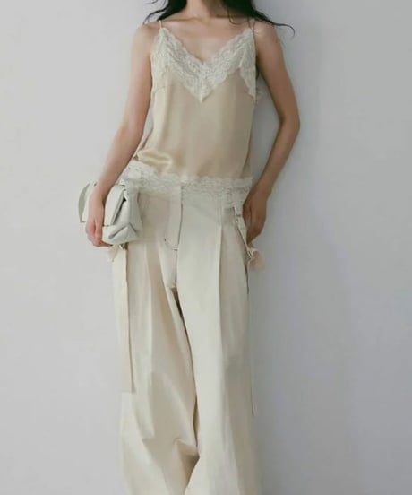 anuke アンヌーク Satin Lace Camisole 62610425 5月下旬発送予定