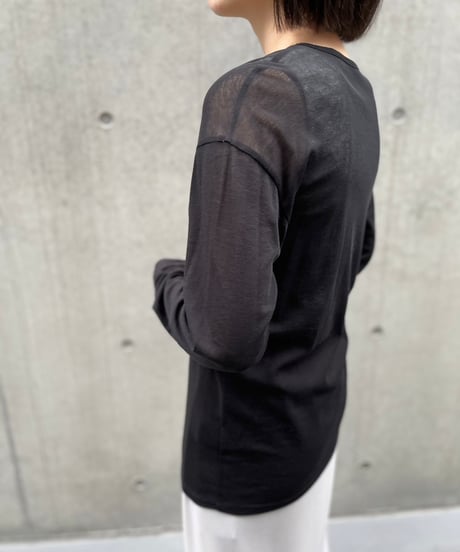 cafune カフネ PASSIONE パシオーネ ROBE　ローブ cotton gauze crew neck tops コットンガーゼクルーネックトップス　435922