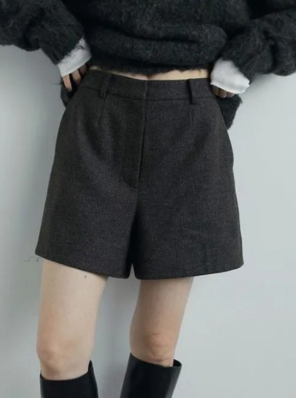 anuke (アンヌーク） Herringbone Short Pants 62520728
