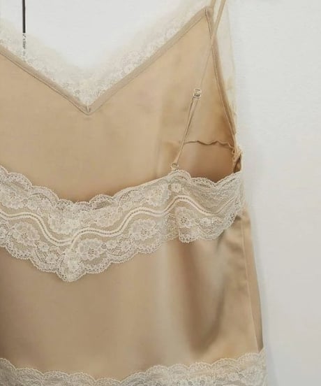 anuke アンヌーク Satin Lace Camisole 62610425 5月下旬発送予定