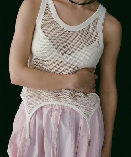 anuke アンヌーク  Vintage Mesh Tanktop 62610628 5月中旬発送予定