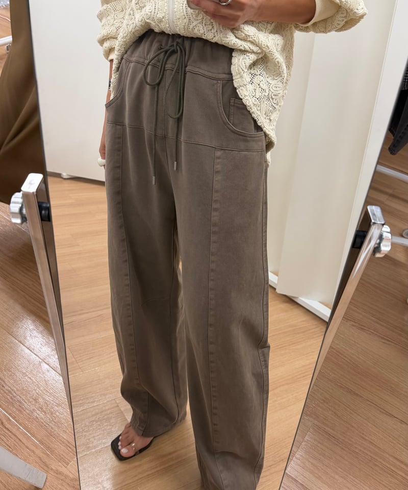 Dignite collier ガーメントダイサイド切替パンツ 80269111 | Deargo