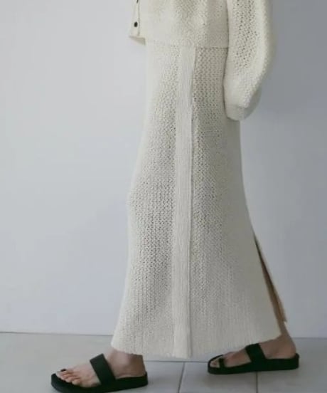 anuke アンヌーク Crochet Knit Skirt 62610804 本州送料無料！3月中旬～4月中旬発送予定