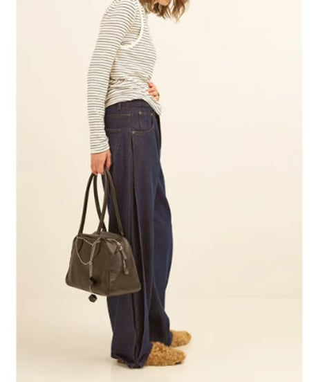 YENN　イエン　SIDE PLEATED DENIM