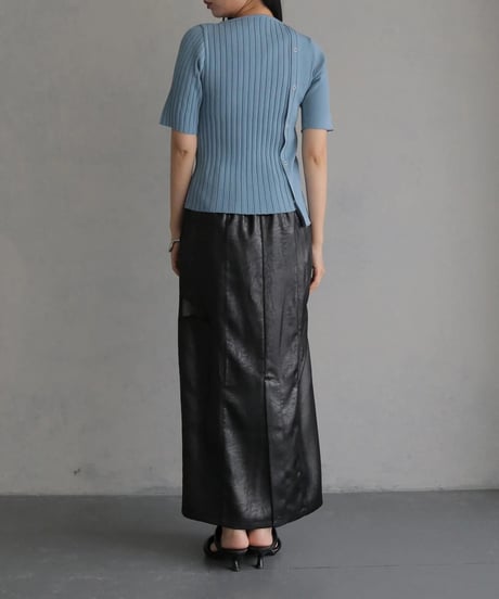 &ｇ'aime アンジェム　986-68017 リブ切替ニット　2026NEWARIIVAL