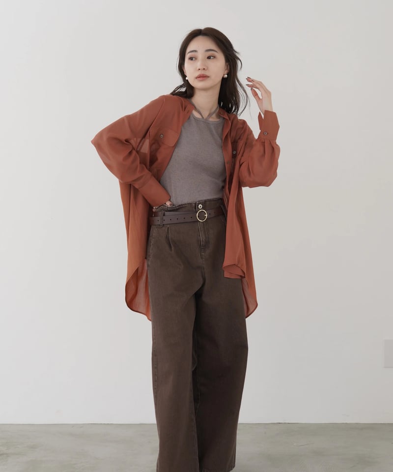 mink chair ミンクチェア サイドシームデニムパンツ 23151 本州送料