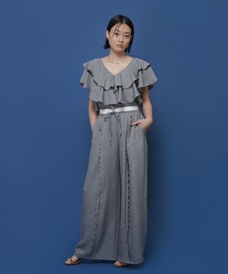 CYAN TOKYO　シアン トウキョウ　レイヤーフリルフレンチTOPS 601481