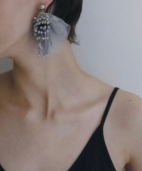anuke アンヌーク　Tulle x Beads Pierce　62610910