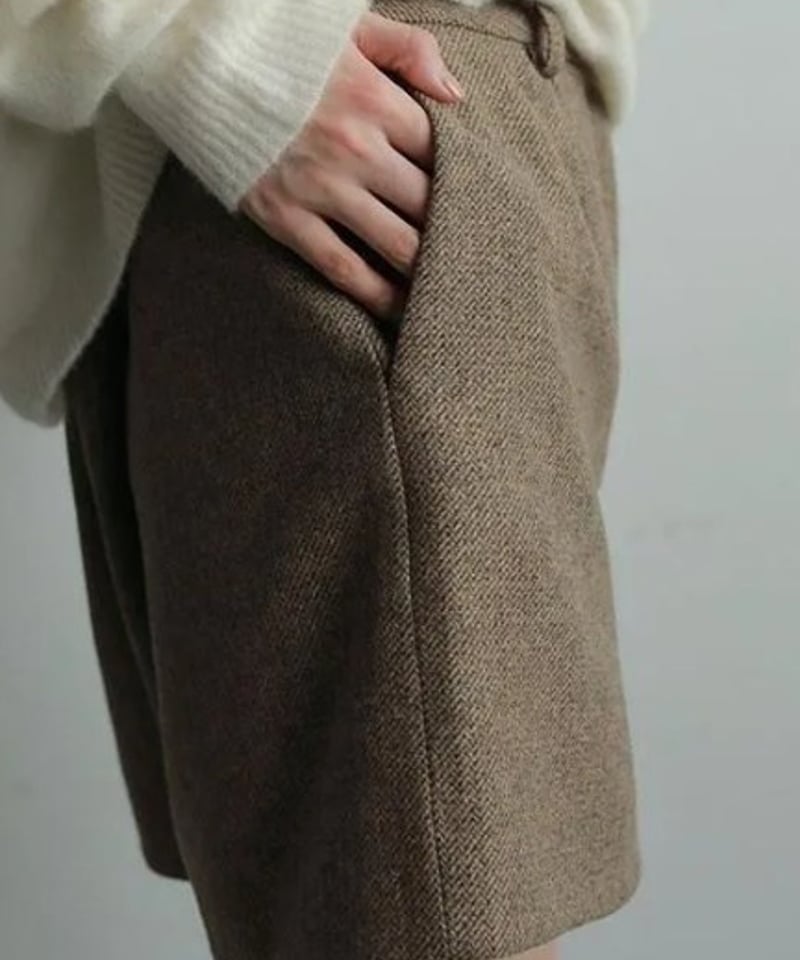 anuke (アンヌーク） Herringbone Short Pants 62520728