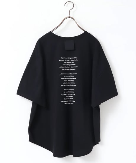 後ろロゴドルマンTシャツ