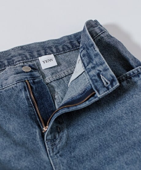 YENN イエン SIDE PLEATED DENIMPT